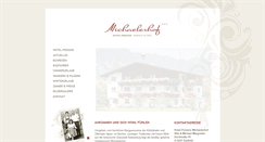 Desktop Screenshot of michaelerhof-tirol.at